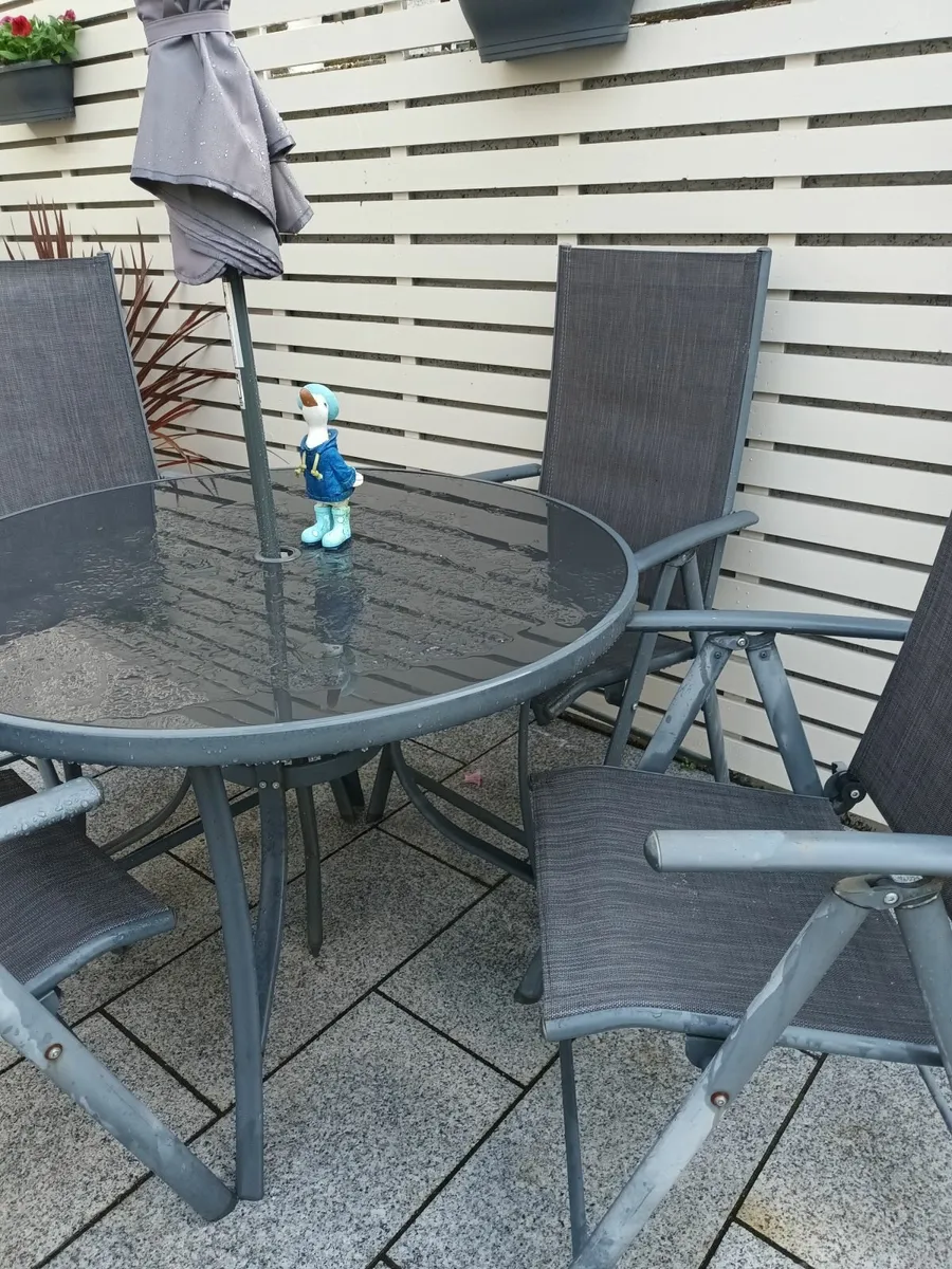 4 Seater Garden Dinning Set - Image 3