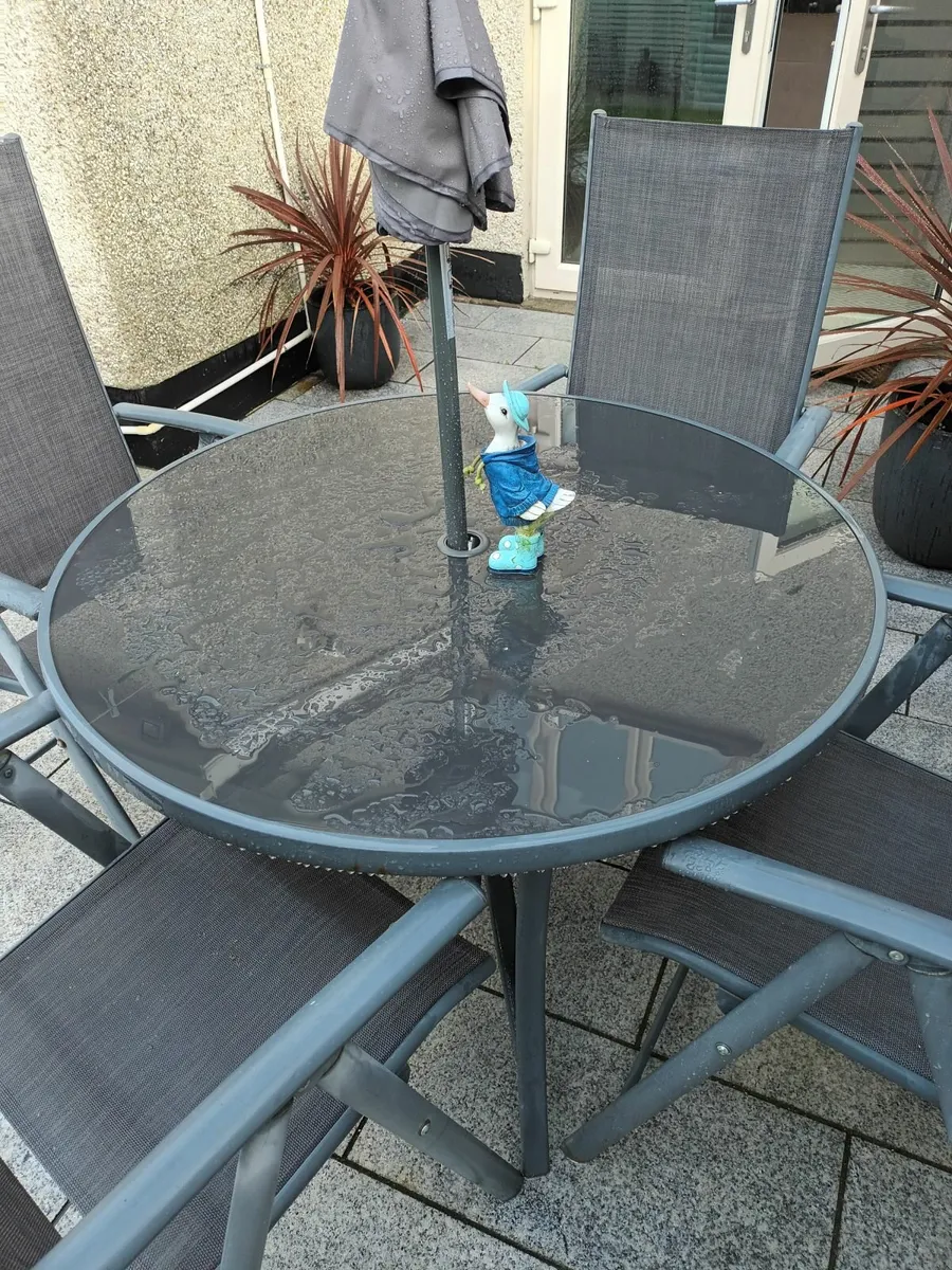 4 Seater Garden Dinning Set - Image 4