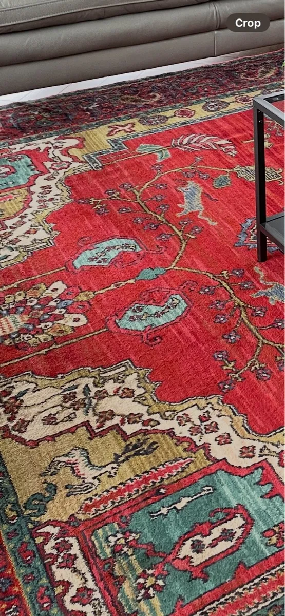 Handwoven Wool Rug for Sale. - Image 2