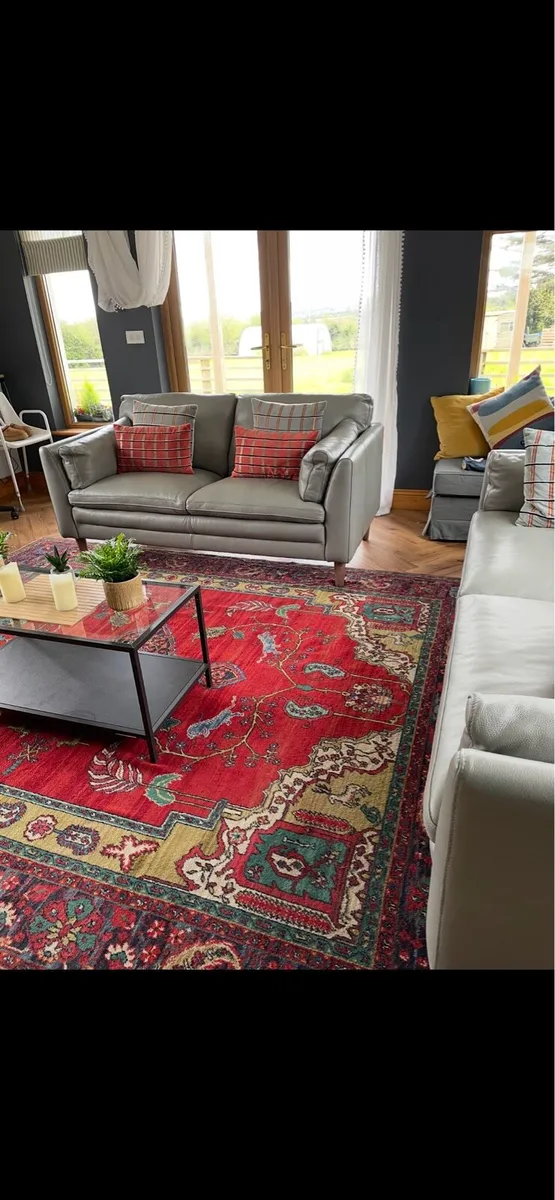 Handwoven Wool Rug for Sale. - Image 4