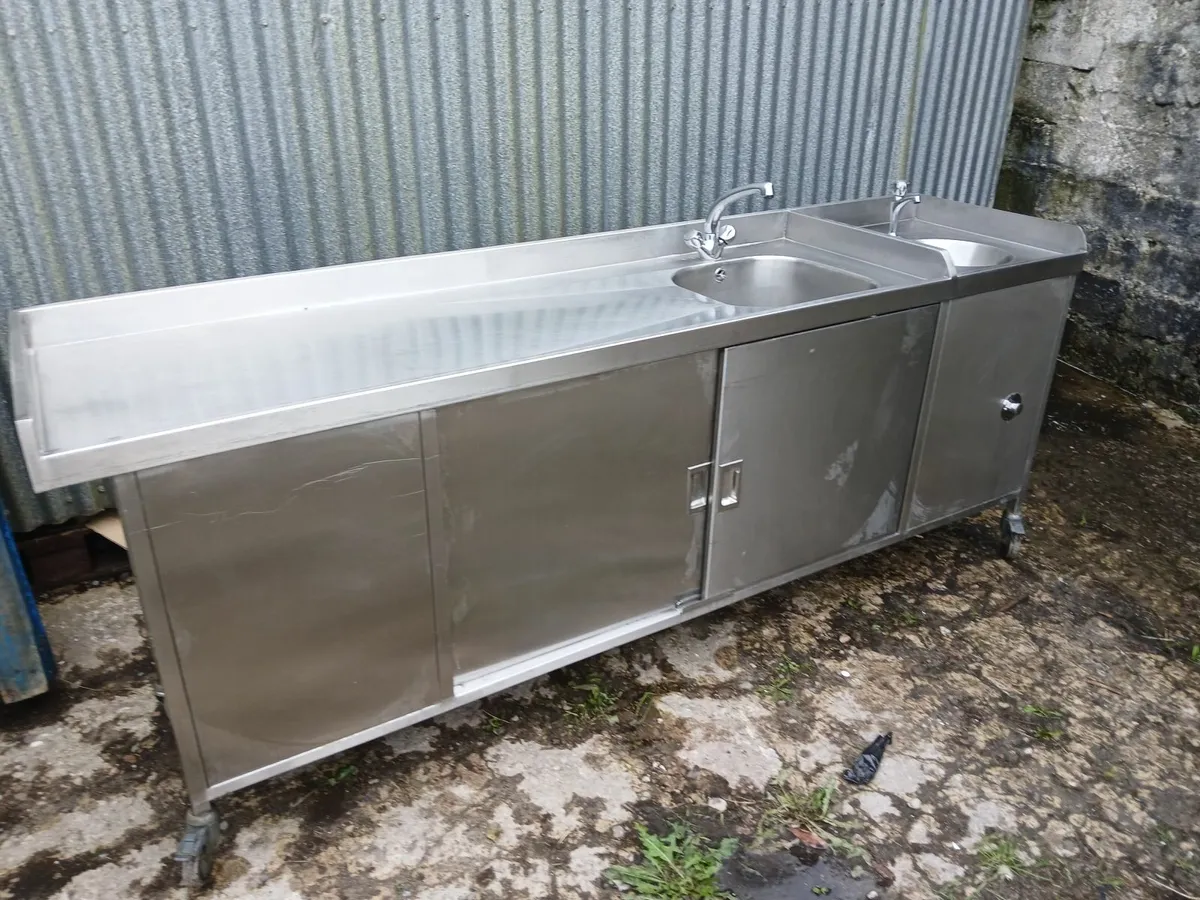Stainless steel cabbinet ..../sink unit complete - Image 1