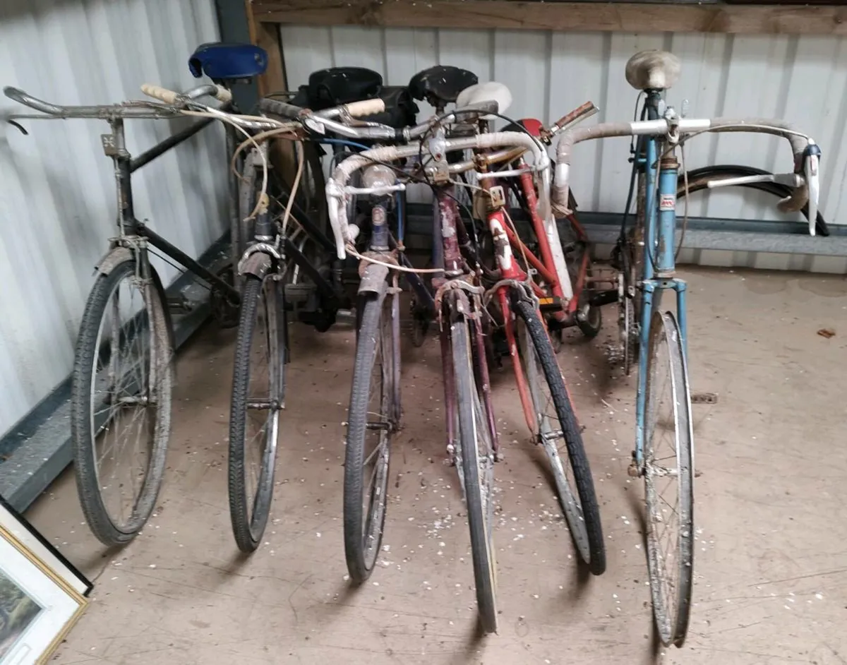 6 Old Bicycles