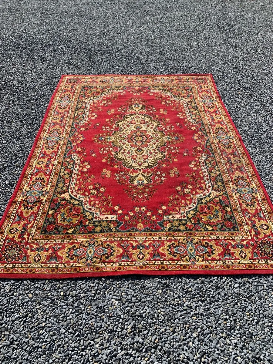 Craft collection traditional design wooven rug. - Image 2