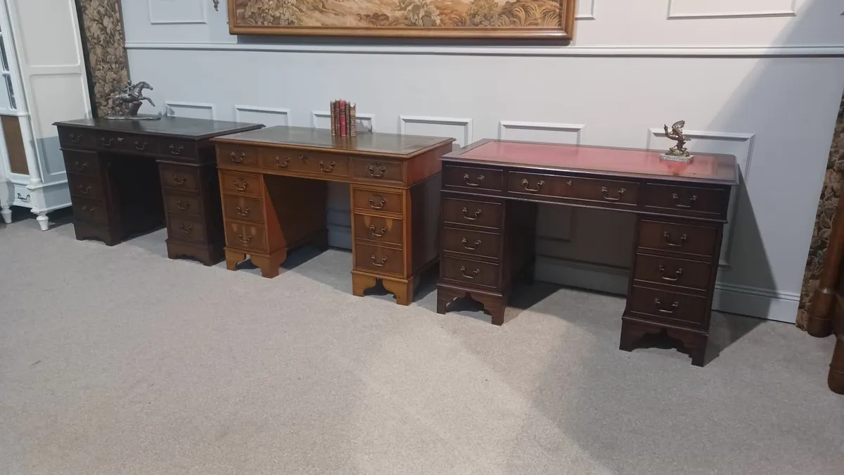Traditional Vintage Georgian Style Desks - Image 2