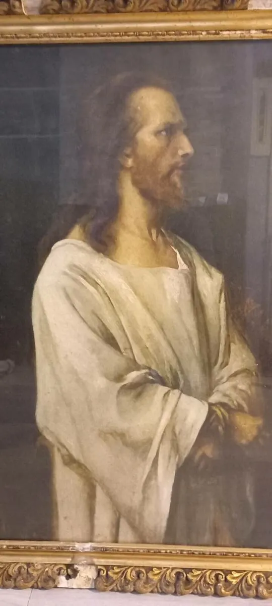 Stunning Large Antique print of Jesus Christ - Image 2