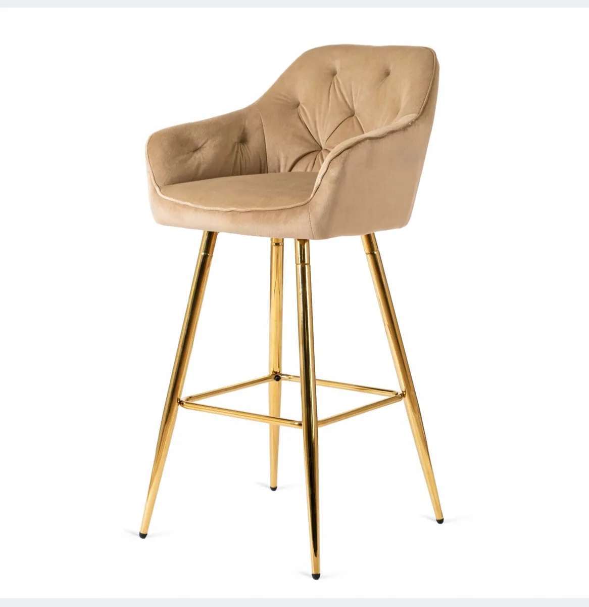 2  Bar Stools Chairs with Backrest Dining Room Gla - Image 3