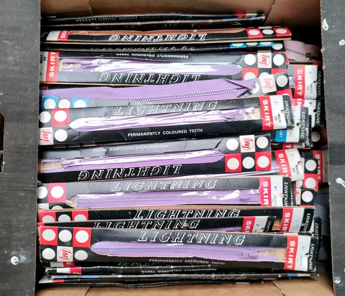 Box of new zips