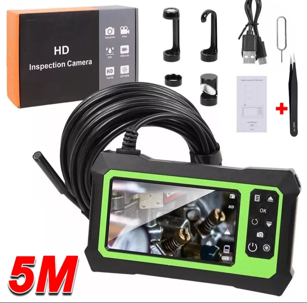 Industrial Endoscope Camera 1080P HD 4.3'' Screen - Image 3