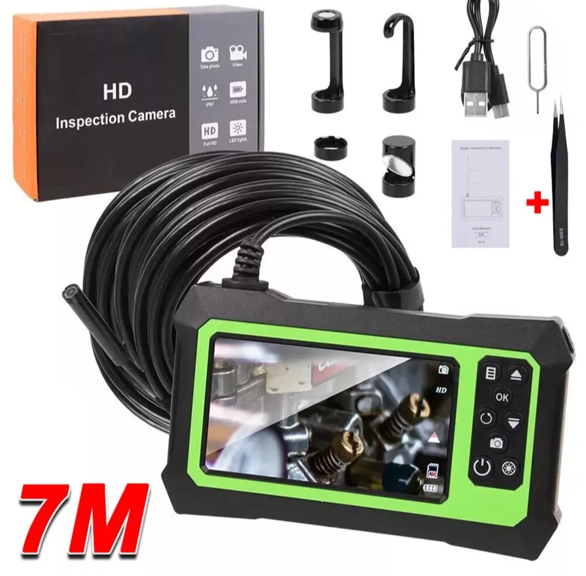 Industrial Endoscope Camera 1080P HD 4.3'' Screen - Image 4