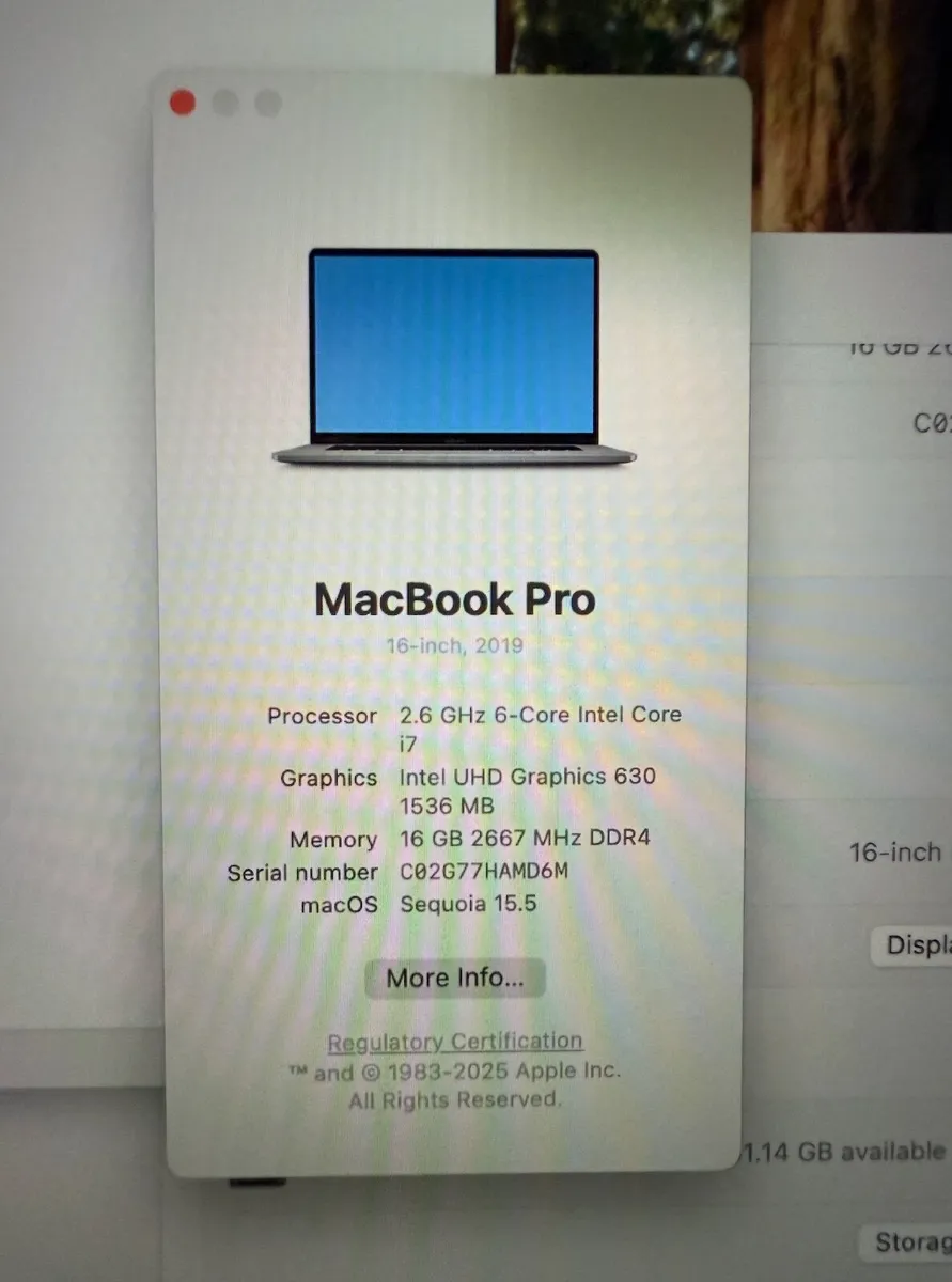 16" Apple MacBook Pro "Core i7" 2.6ghz - Image 4