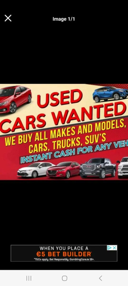 Car's vans jeeps lorrys wanted asap - Image 1