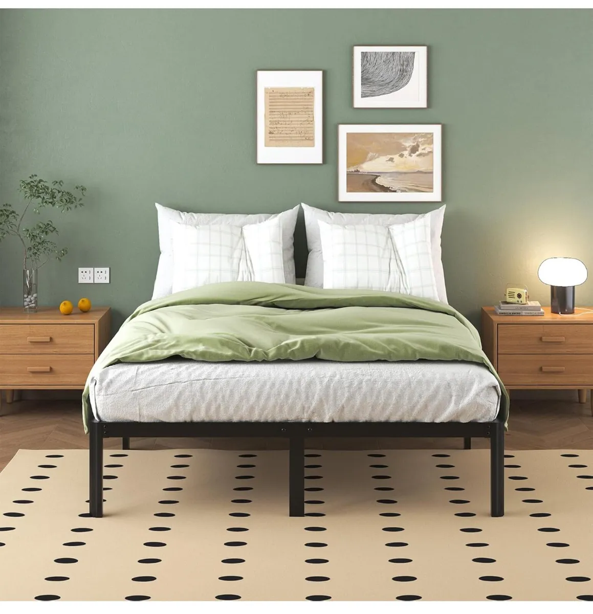 King Size Bed Frame 30.5 cm High with Rounded Corn - Image 3