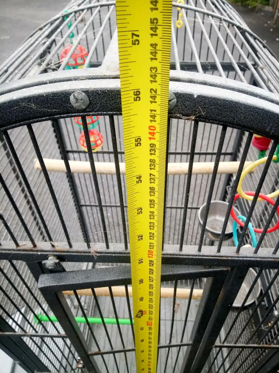 Large Floor Standing Bird Cage (On Castors) - Image 3