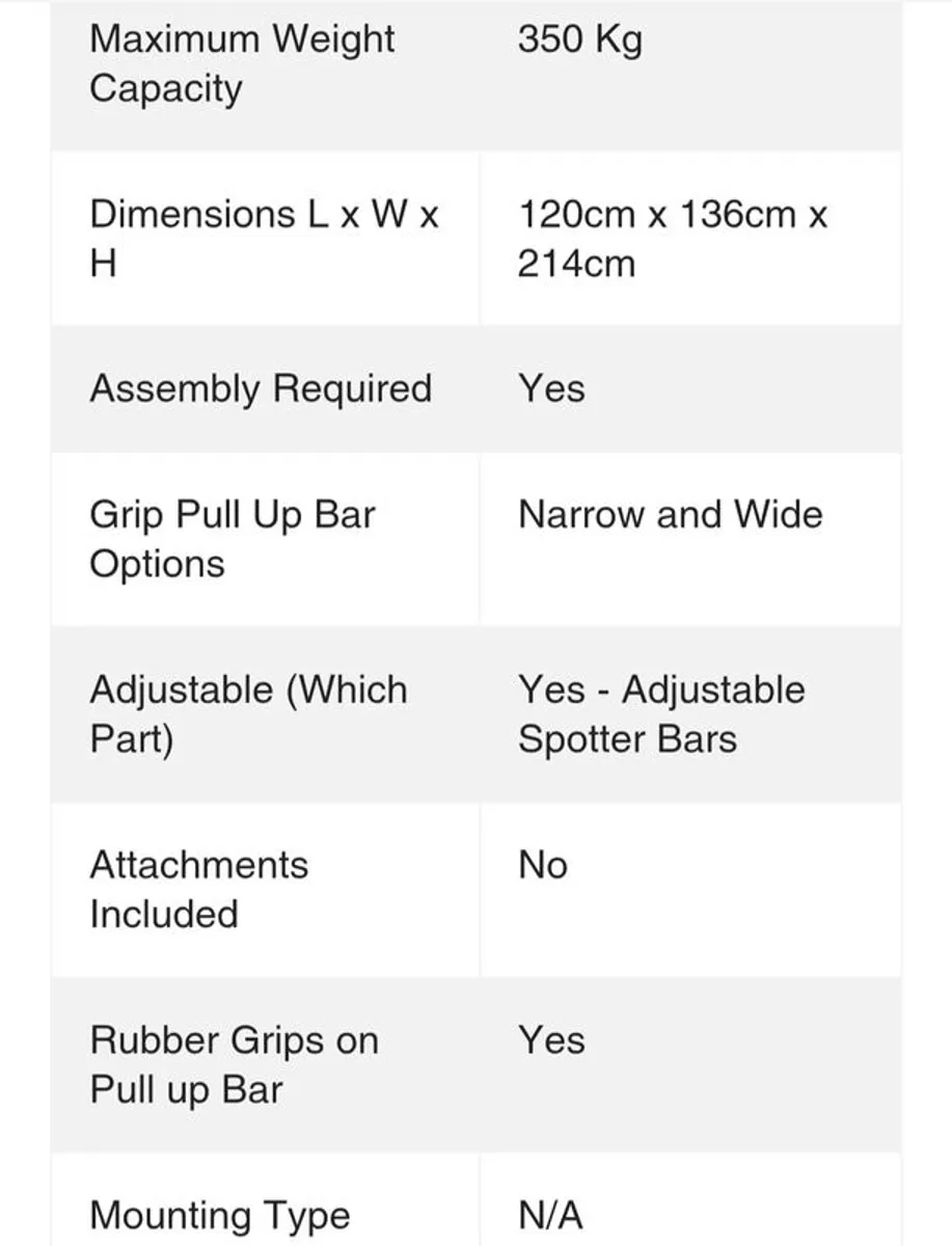 Power Rack with High & Low cable pully - Image 3
