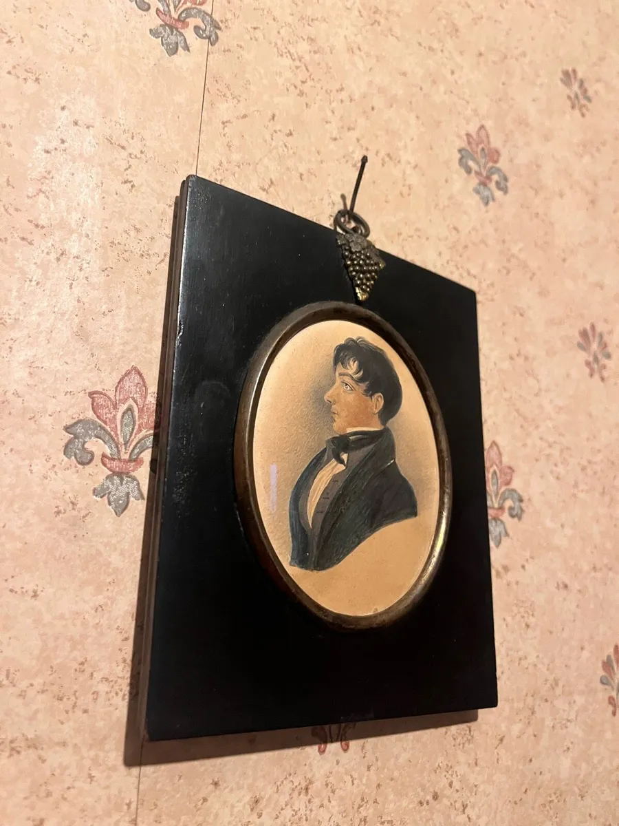 Pair of miniature portrait originals - Image 1