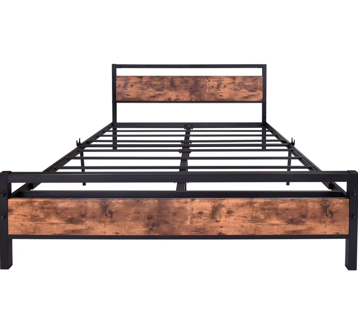 King Size Bed Frame with Wood Headboard,Heavy Duty - Image 2