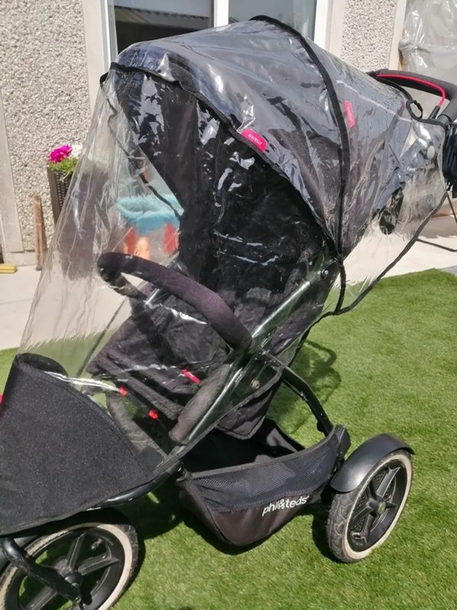 Phil and Teds Explorer black double buggy - Image 4