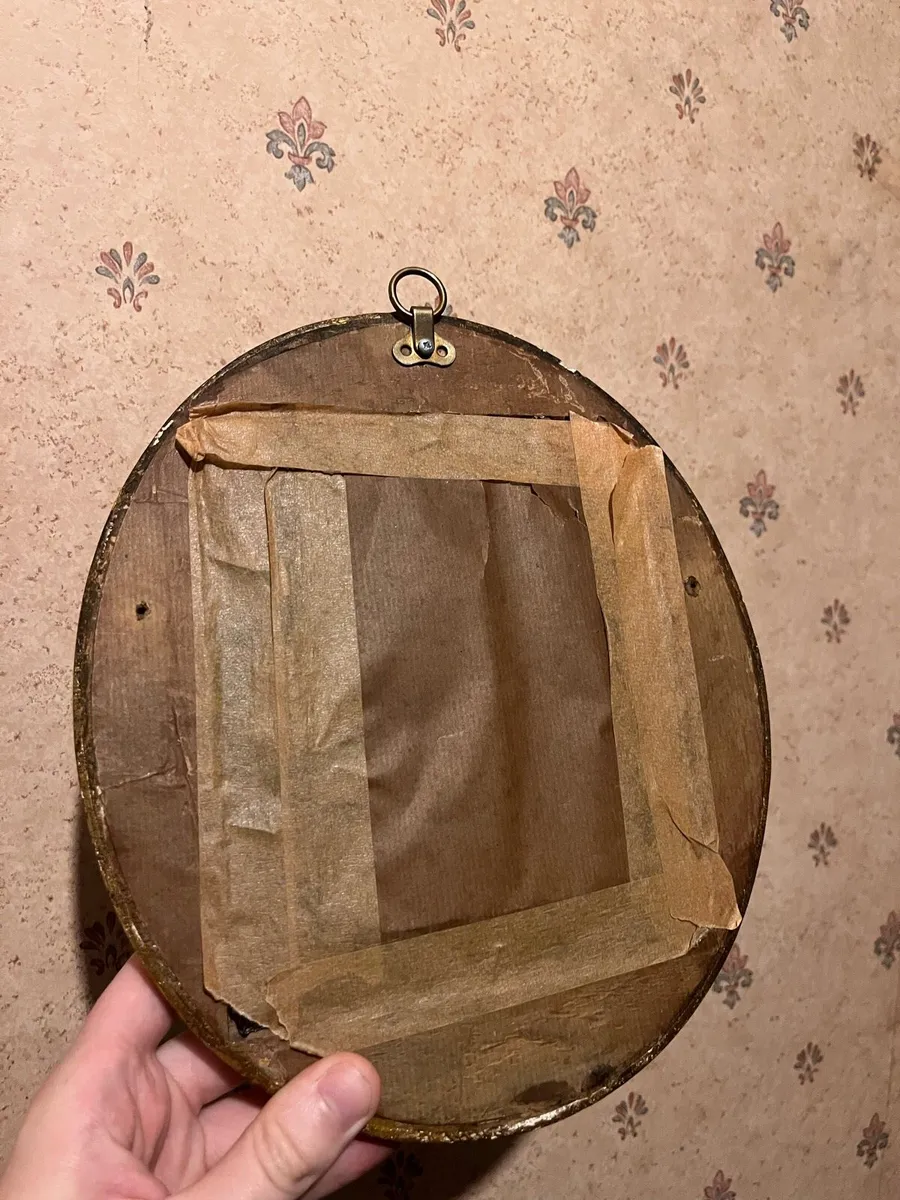 Antique miniature portrait in gilt frame - Image 2