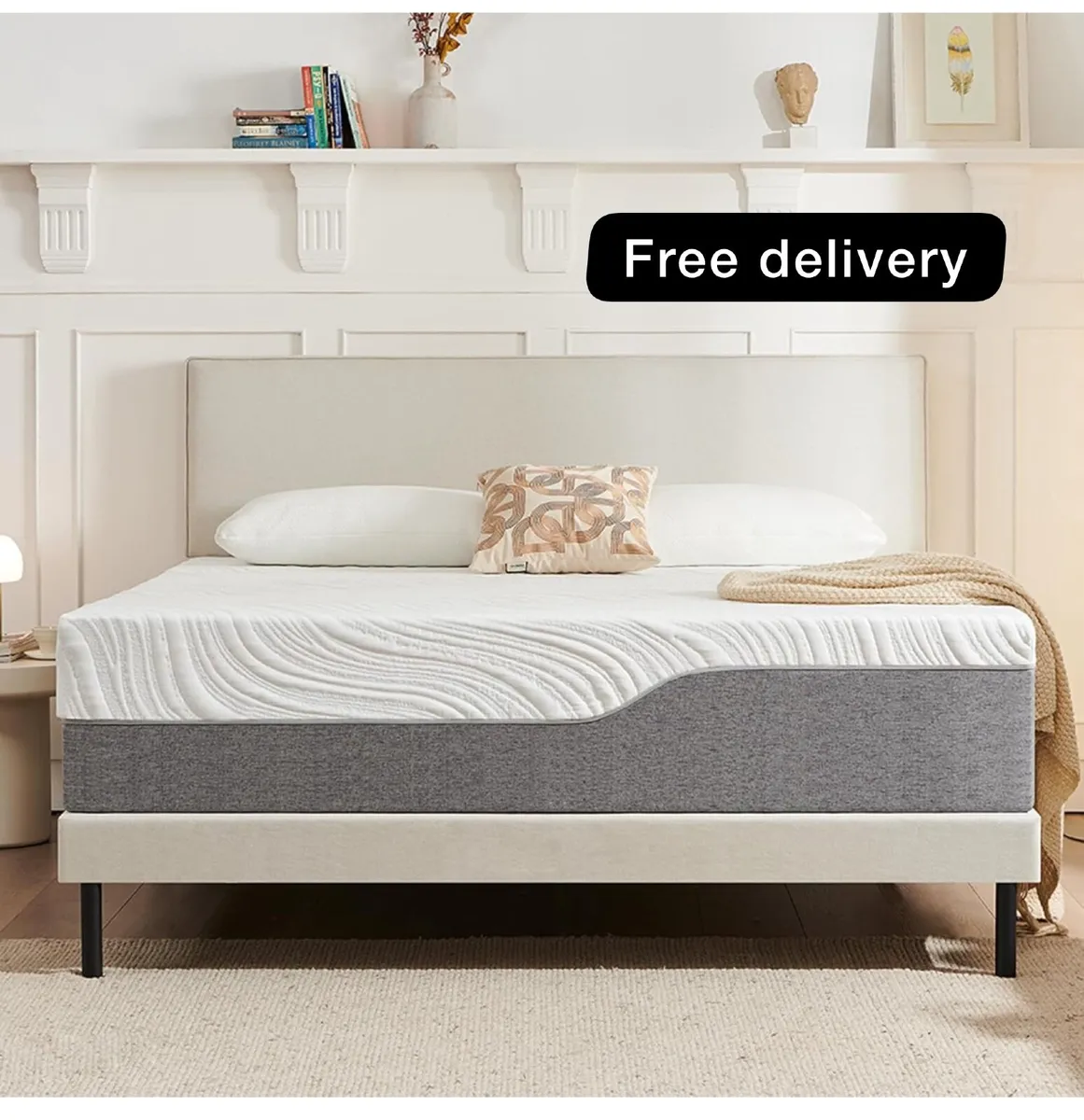 King Mattress, Memory Foam Mattress, Medium Firm, - Image 1