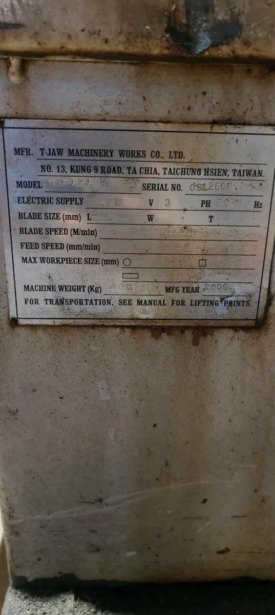 Bandsaw metal 3 phase - Image 2