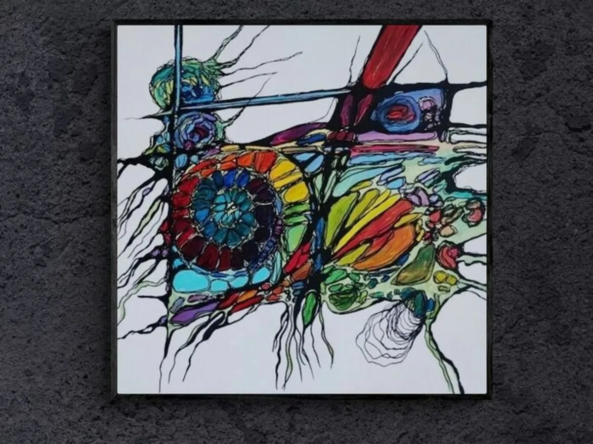 Hand paint picture, acrylic painting by Strzala