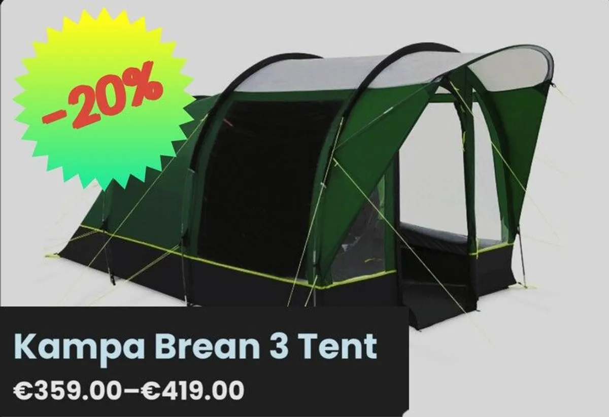 Kampa Brean 3 Tent - Image 1