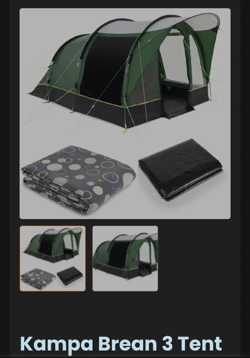 Kampa Brean 3 Tent - Image 2