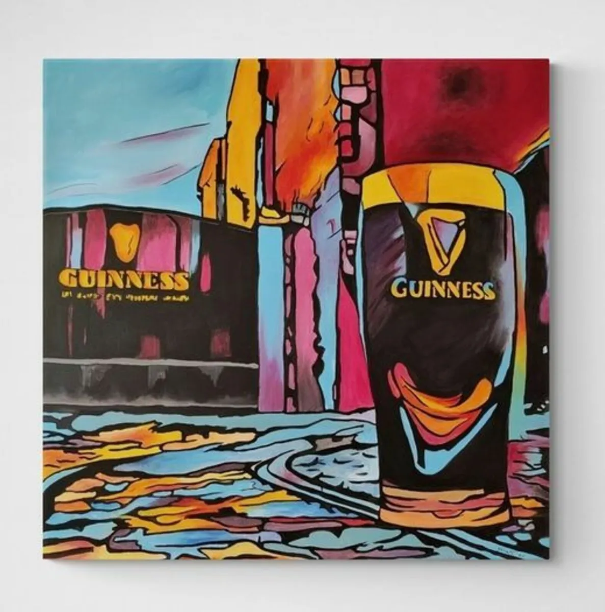 Original hand paint picture, painting by Strzala - Image 1