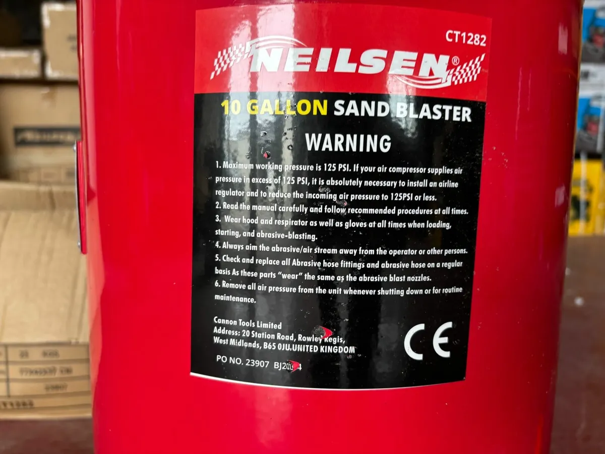 Nielsen 10 Gallon Sand Blaster... CE Approved... - Image 3