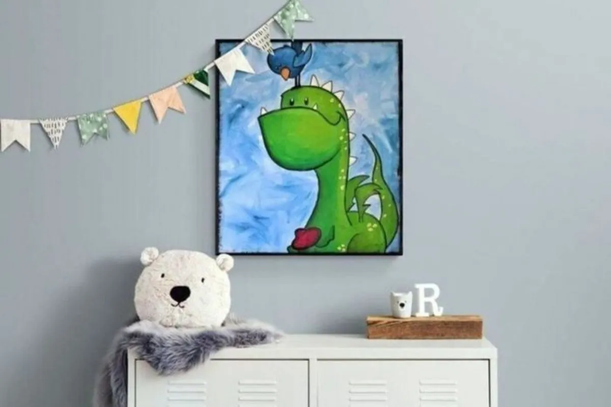 Hand paint picture, acrylic painting by Strzala - Image 1