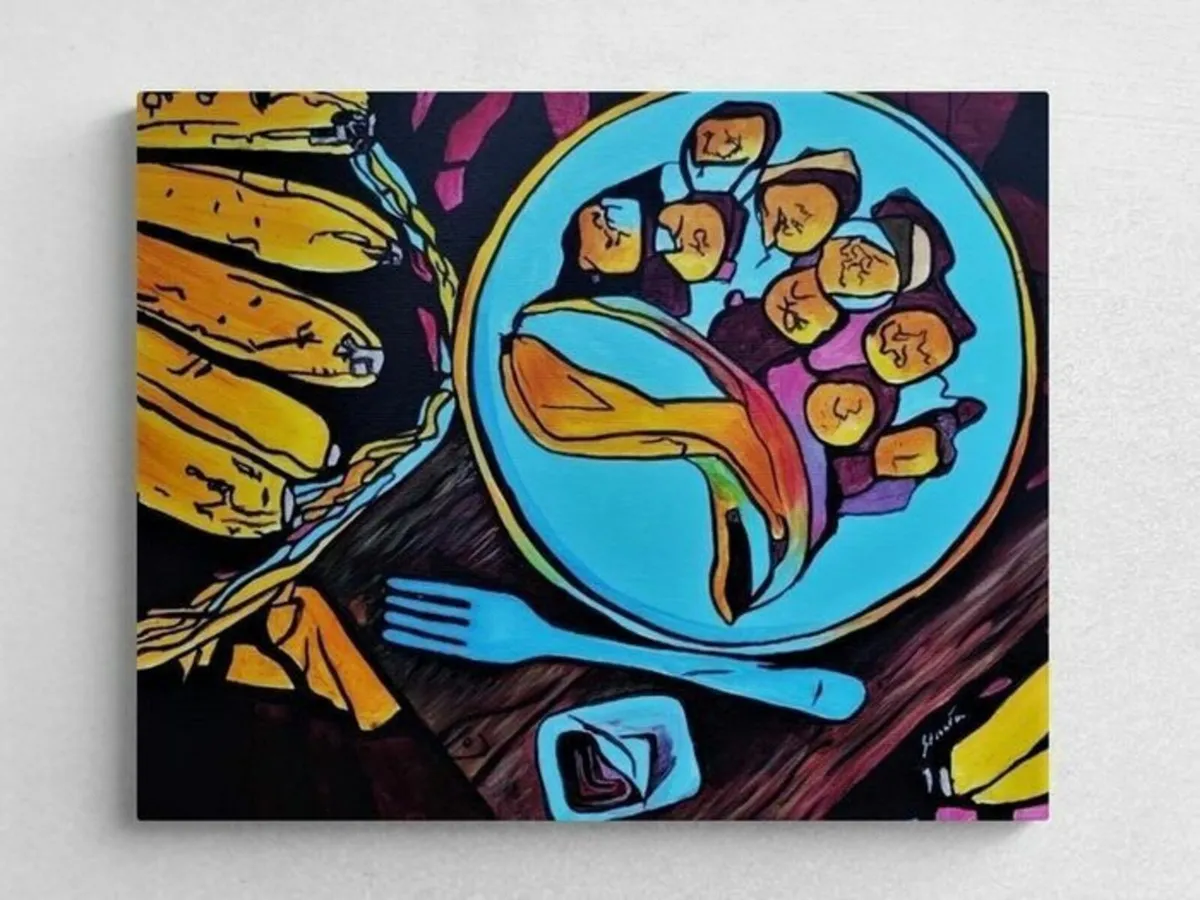 Original hand paint picture, painting by Strzala - Image 1