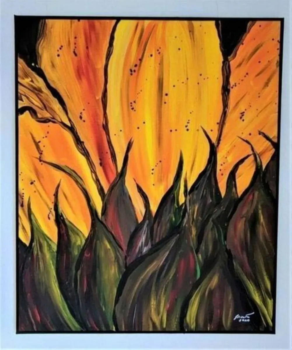 Original hand paint picture, painting by Strzala - Image 1