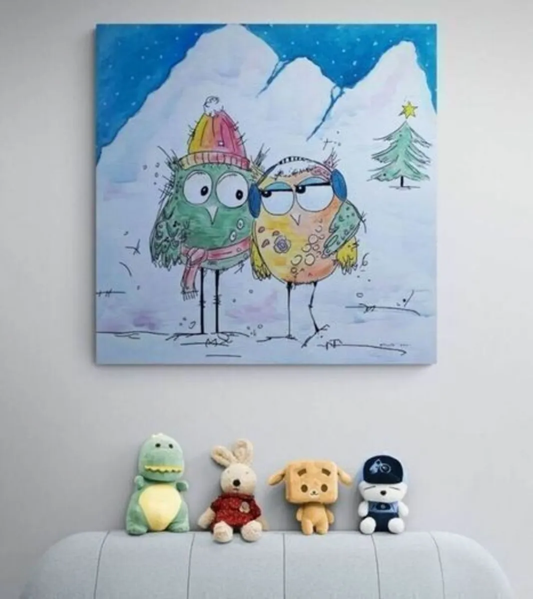 Hand paint picture, acrylic painting by Strzala - Image 1