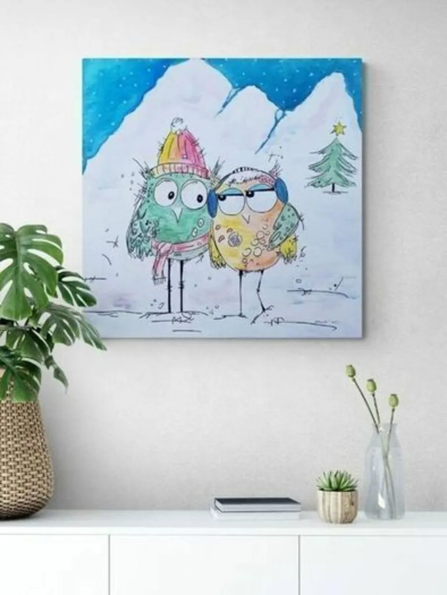 Hand paint picture, acrylic painting by Strzala - Image 2