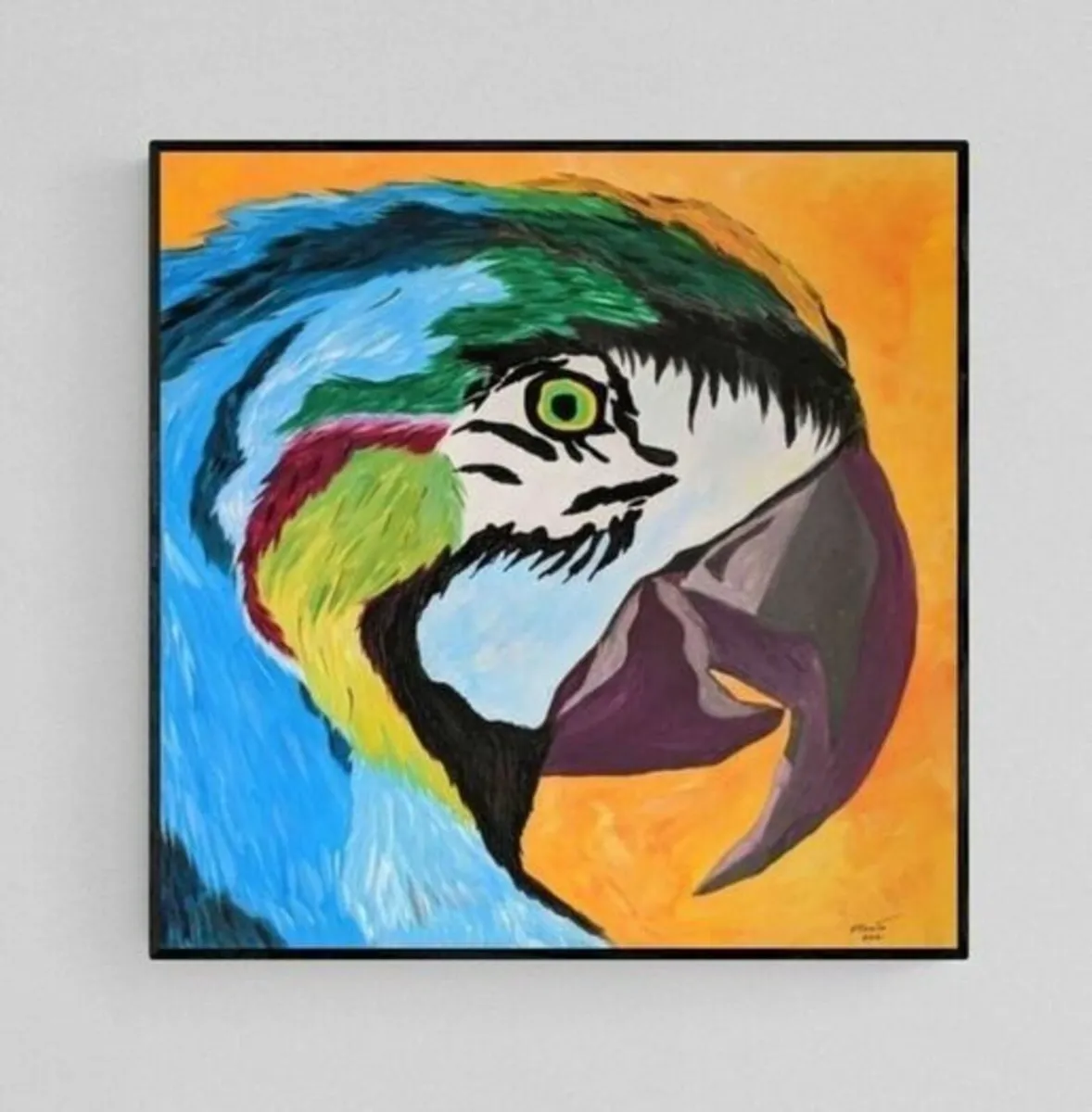 Hand paint picture, acrylic painting by Strzala - Image 2
