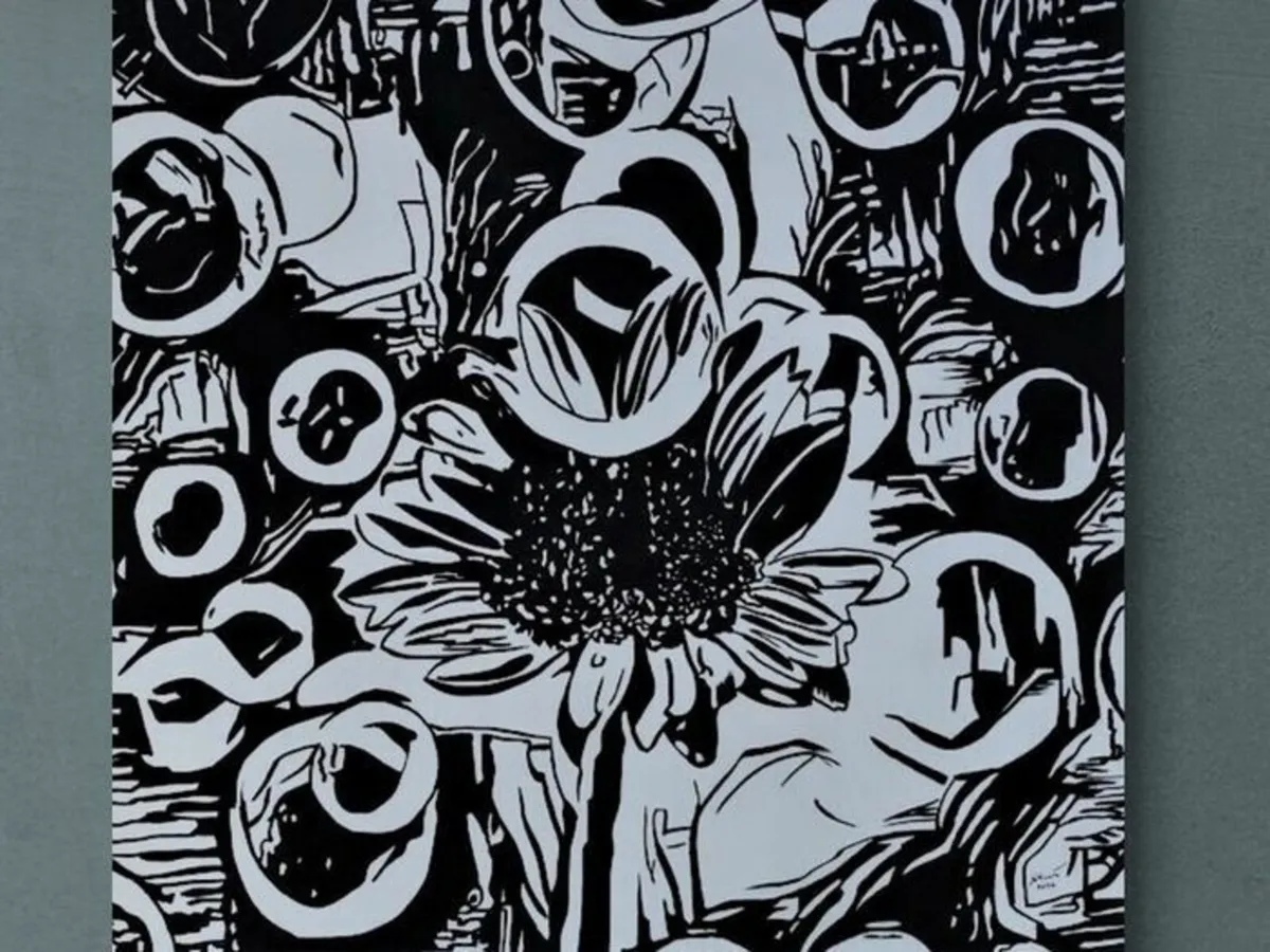 Original hand paint picture, painting by Strzala - Image 1
