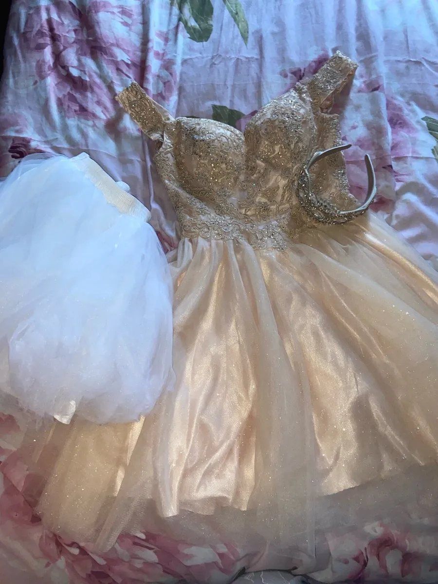 Dress champagne gold  colour - Image 1