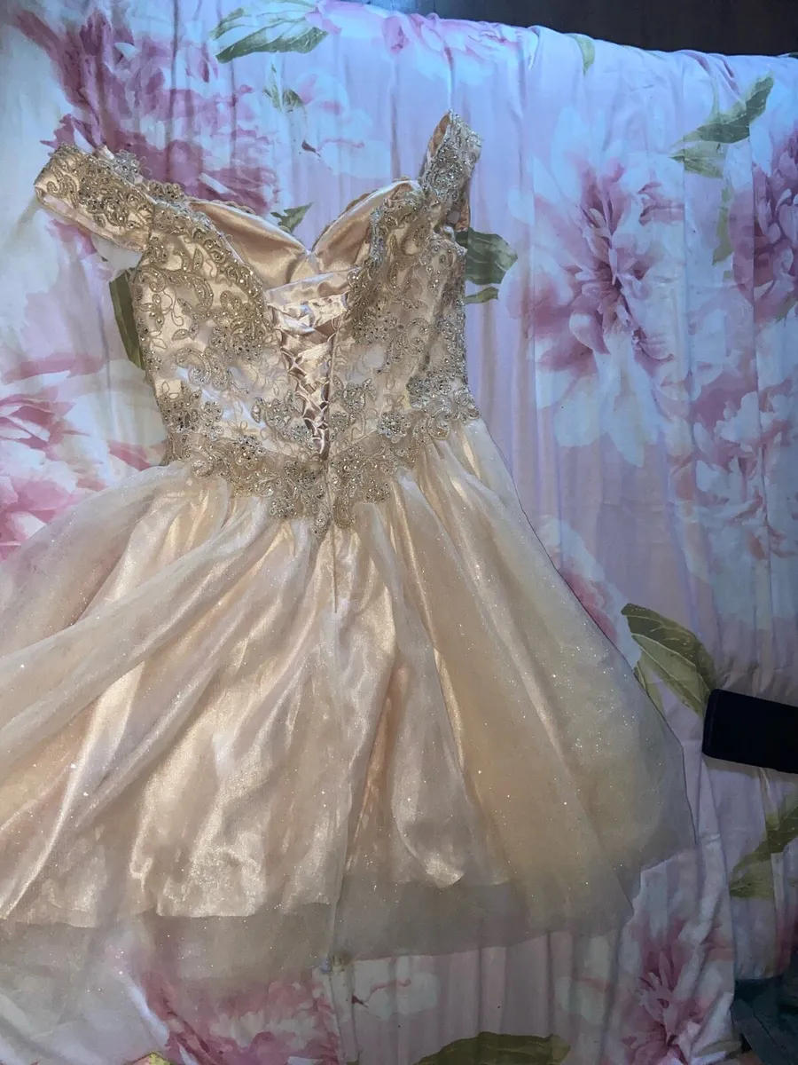 Dress champagne gold  colour - Image 2