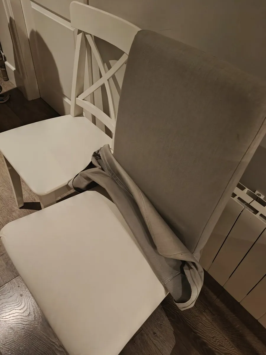 Grey fabric chairs - Image 2