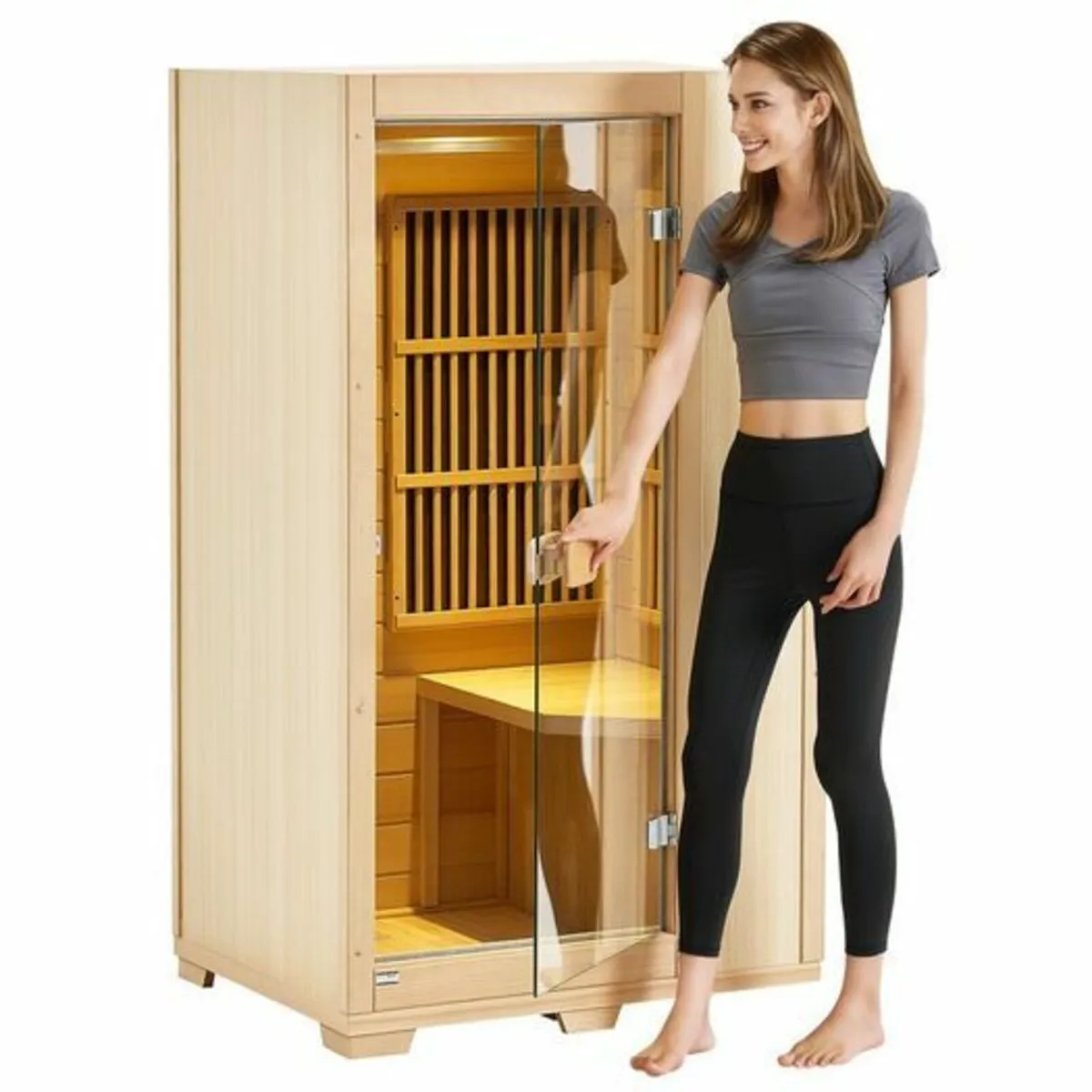 Far Infrared Wooden Sauna Room Home Sauna Spa for - Image 1