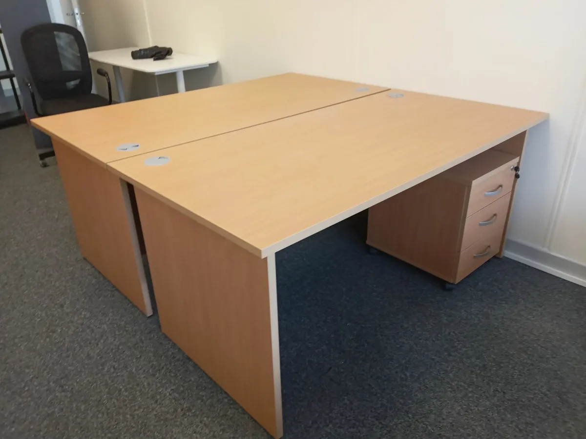 Delivery - 2 x Office Desks with Pedestals - Image 4