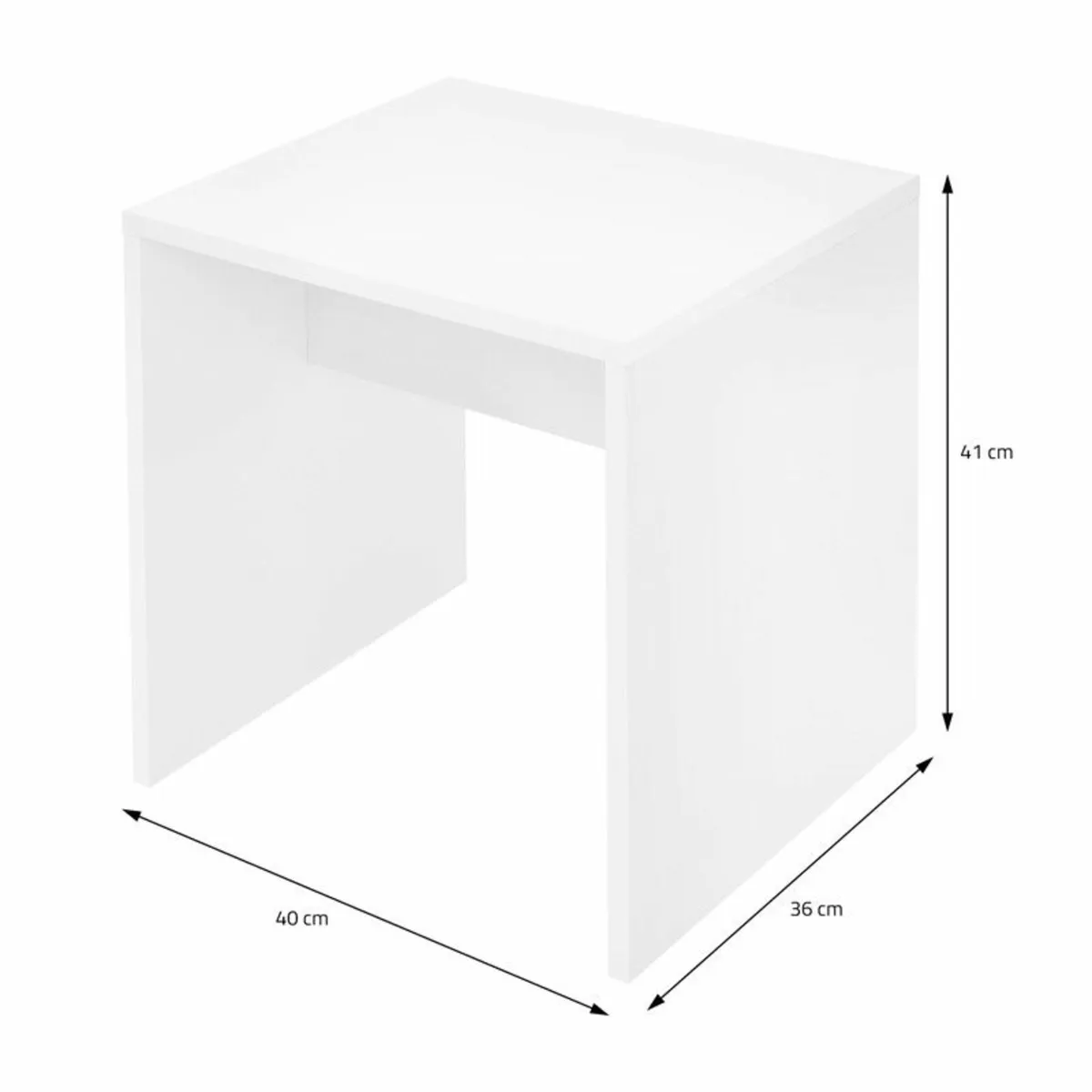 Wall dressing table with mirror - Image 3