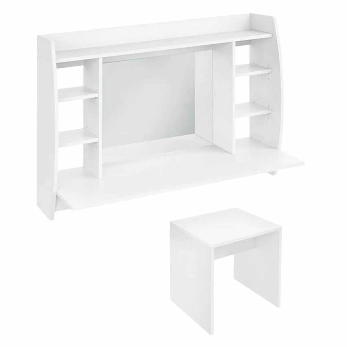 Wall dressing table with mirror - Image 4