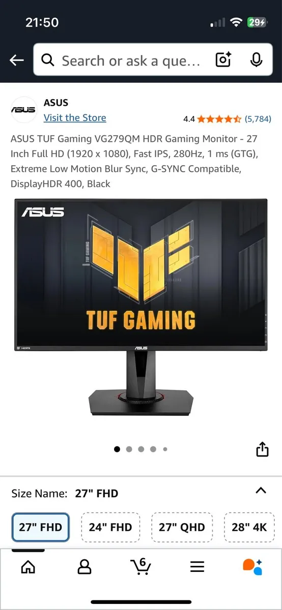 ASUS 27” monitor - Image 1