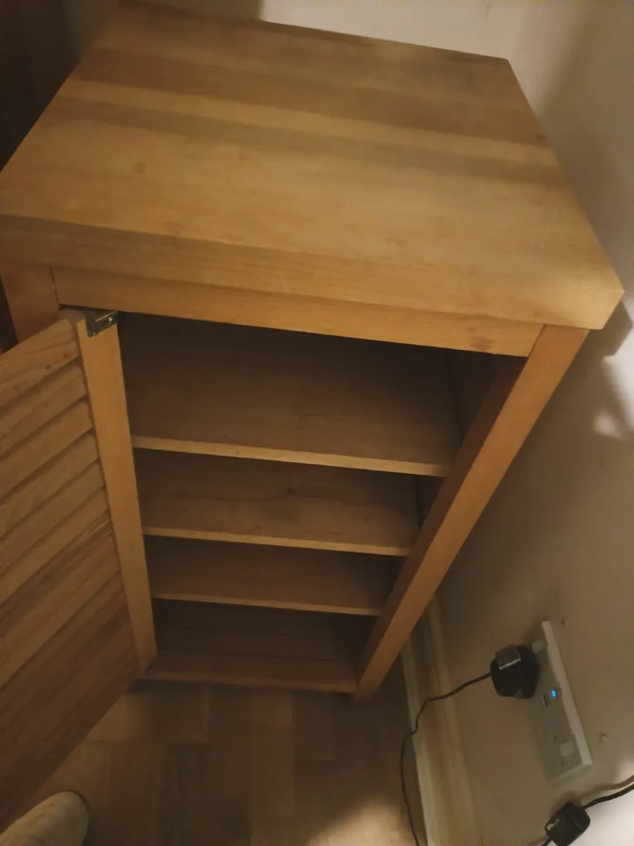 Solid beechwood designer side cabinet - Image 1