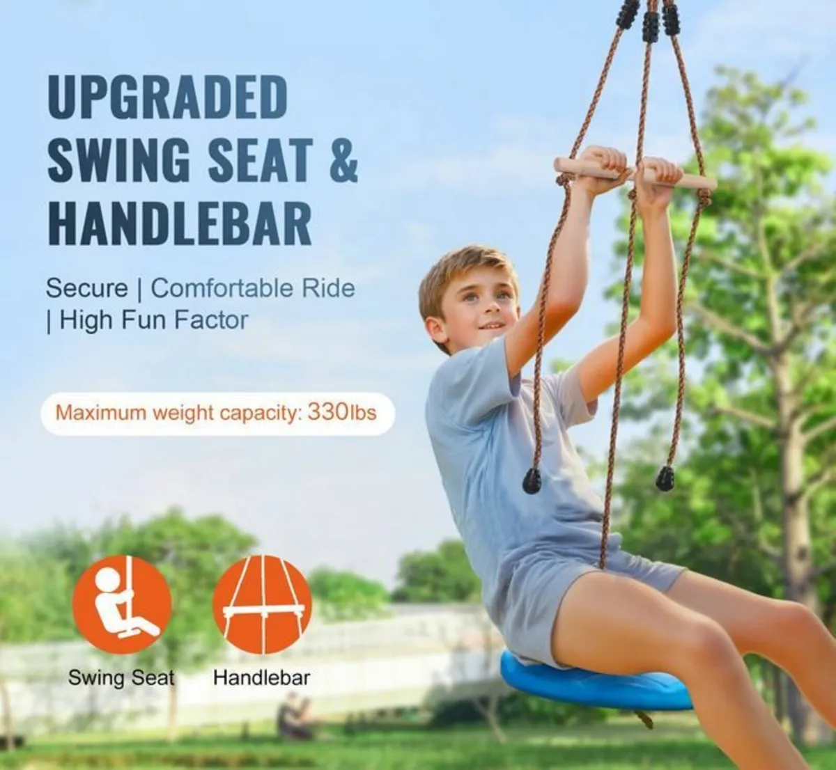 Zipline Kit for Kids and Adult, 52 ft - Image 2