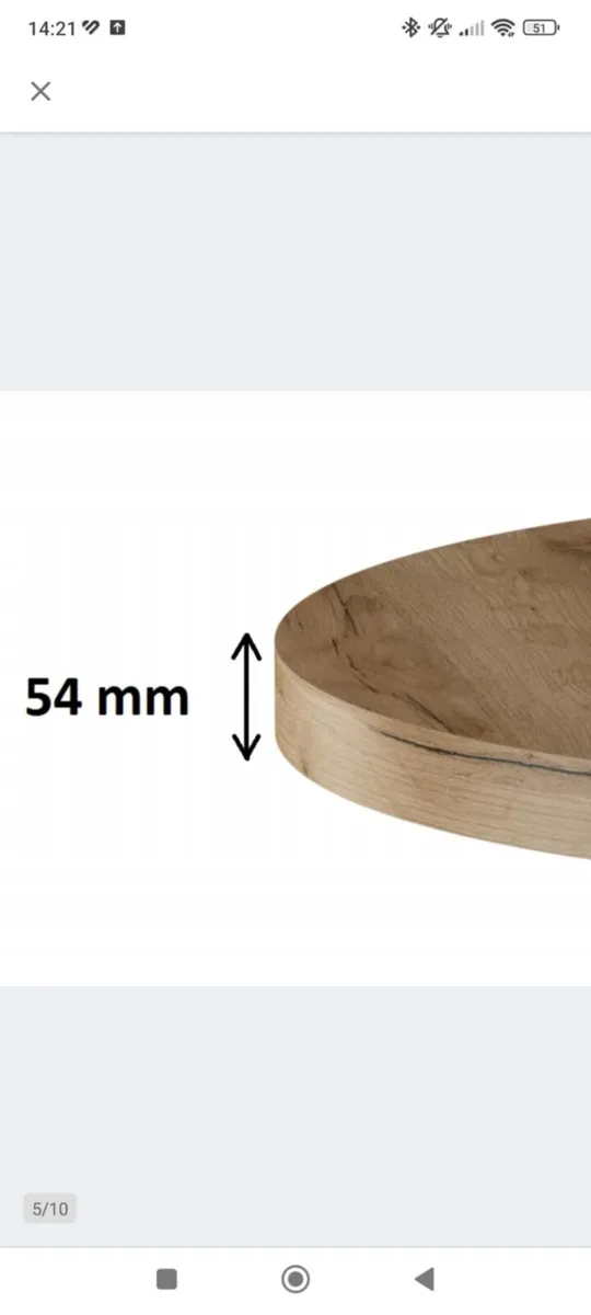 LOFT STYLE EXTENDABLE TABLE WITH A DIAMETER OF 80- - Image 2