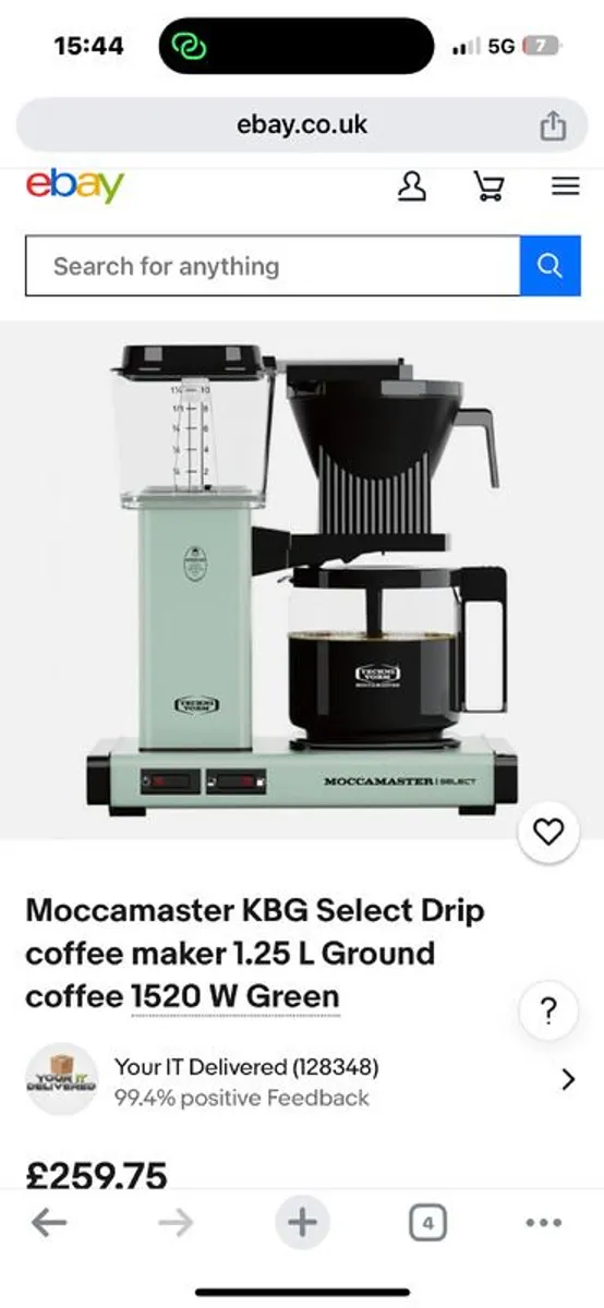 Beautiful Moccamaster, PERFECT condition - Image 3