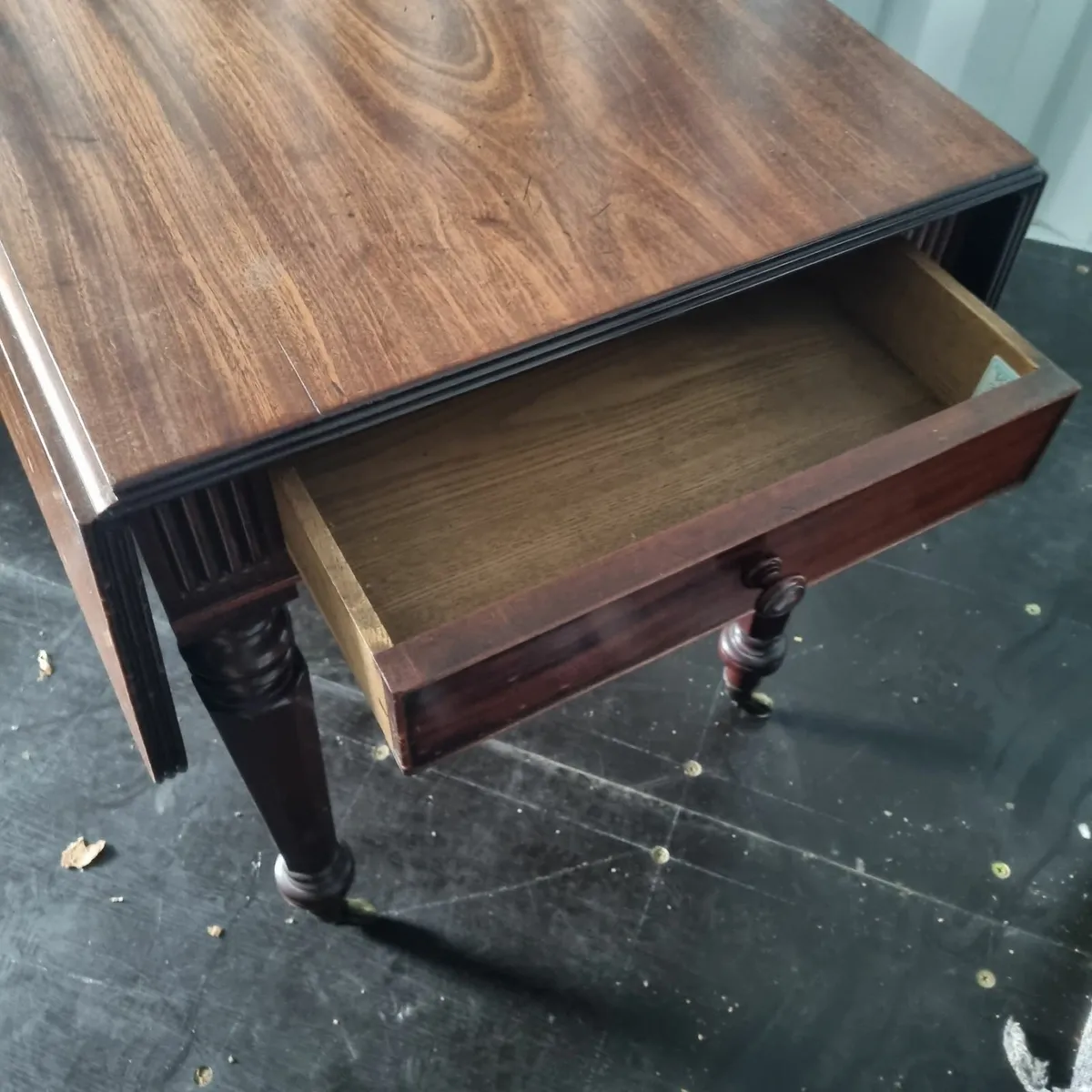 antique regency mahogany table - Image 4