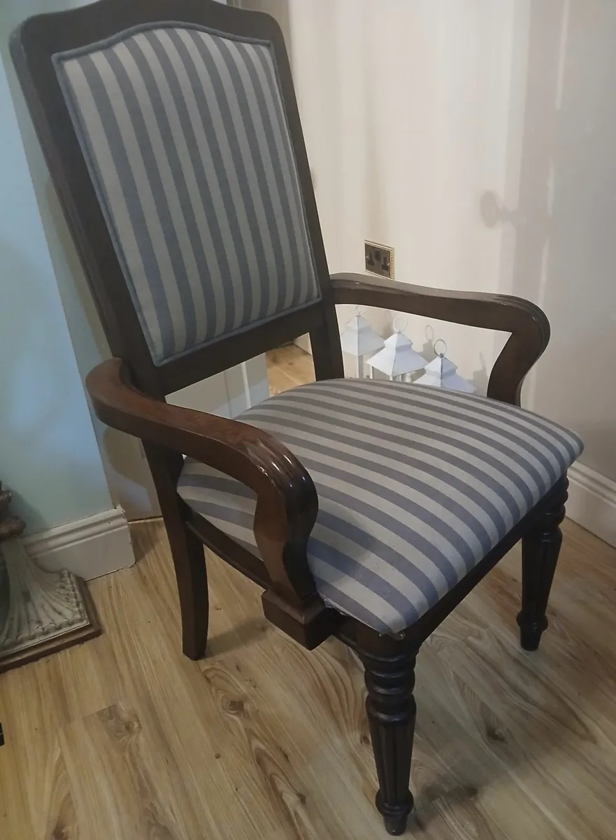 4 Elegant Solid-wood Georgian-Style Chairs - Image 1
